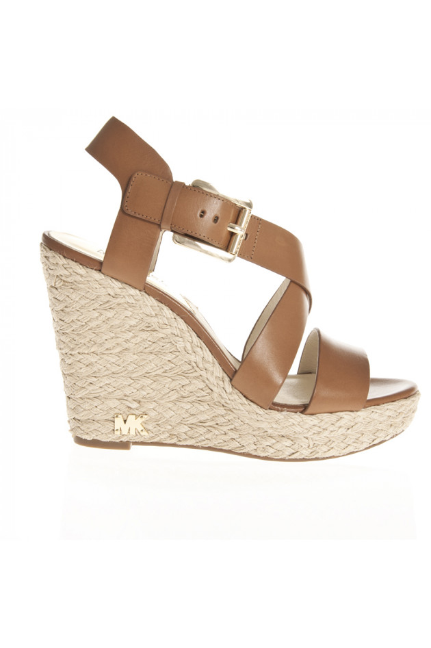 Michael Kors Sandale POSEY WEDGE in Cognac