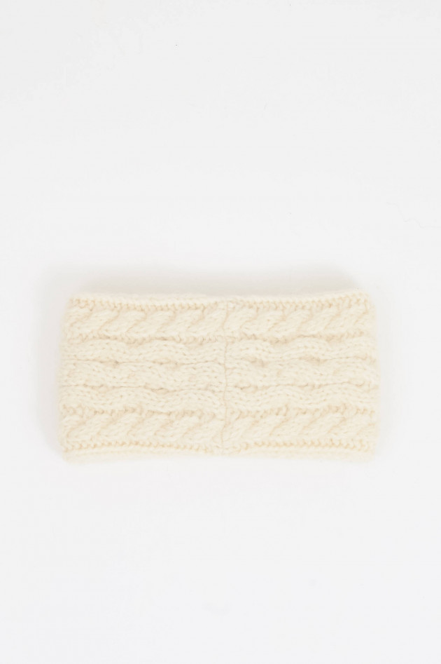 Moncler Stirnband aus Alpaka-Mix in Creme