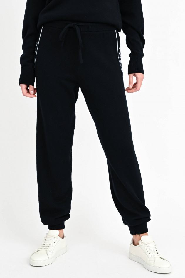 Moncler Sweatpants aus Wolle mit Logo in Schwarz