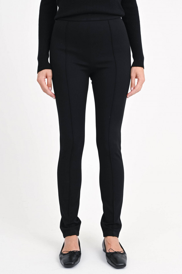 Moncler Hose mit Ziernaht in Schwarz