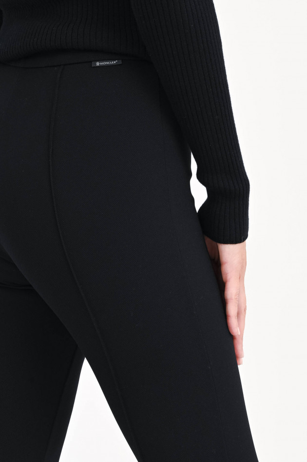 Moncler Hose mit Ziernaht in Schwarz