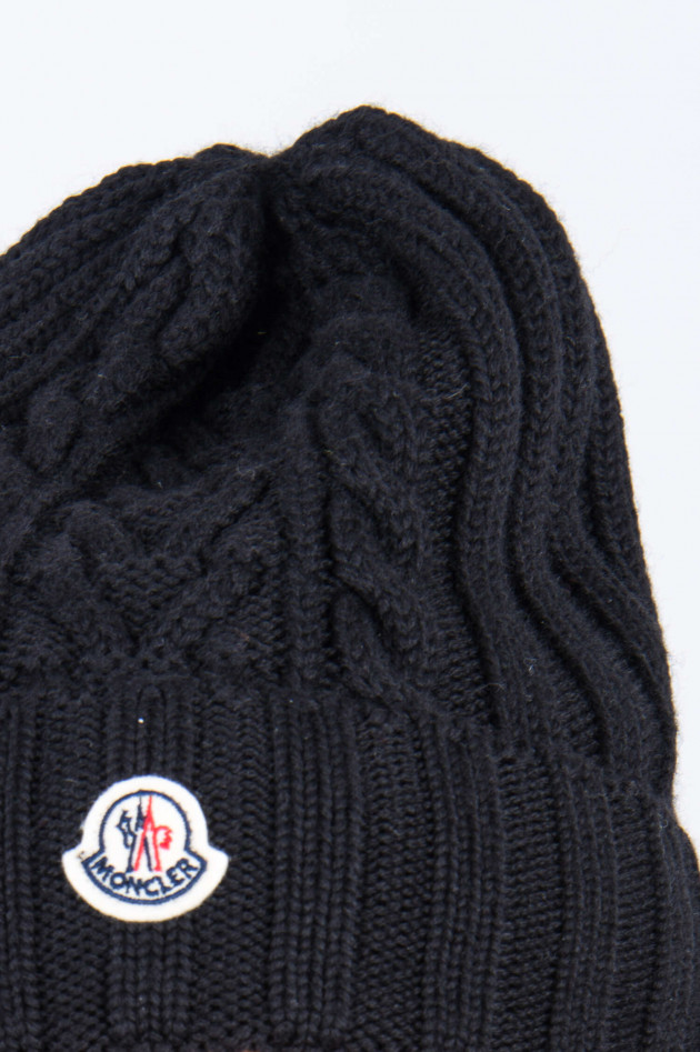 Moncler Wollmütze in Schwarz