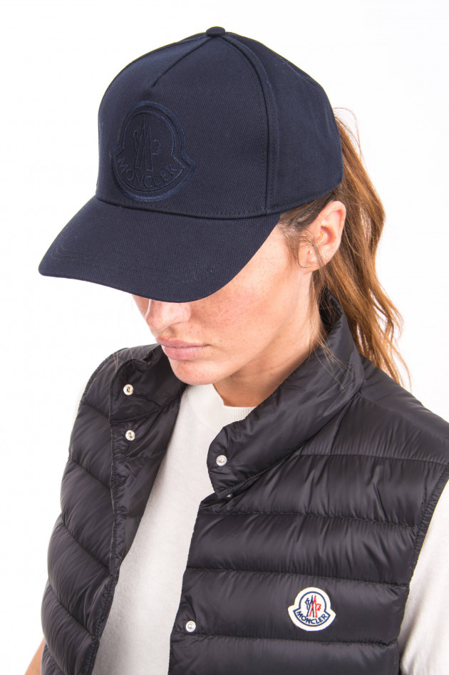 Moncler Basecap mit Logo-Stickerei in Navy