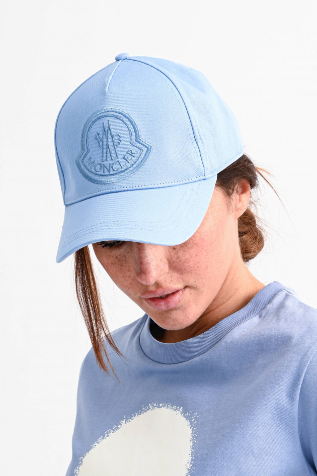 Moncler Basecap mit Logo-Stickerei in Blau