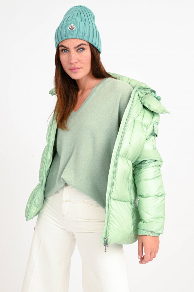 Moncler Mütze aus Wolle in Mint