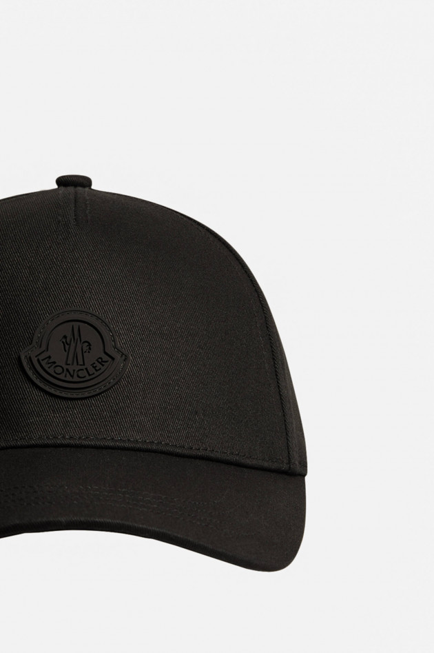 Moncler Basecap mit Logo in Schwarz