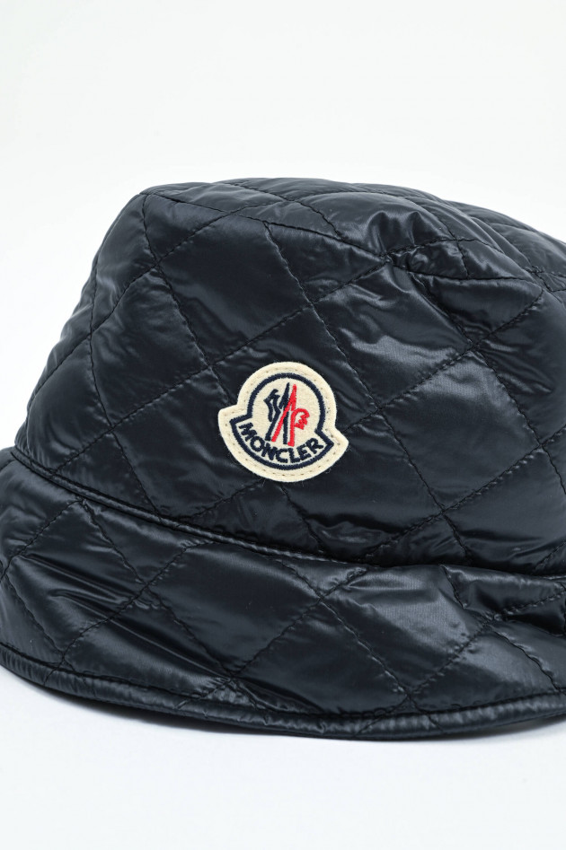 Moncler Gesteppter Bucket Hat in Navy