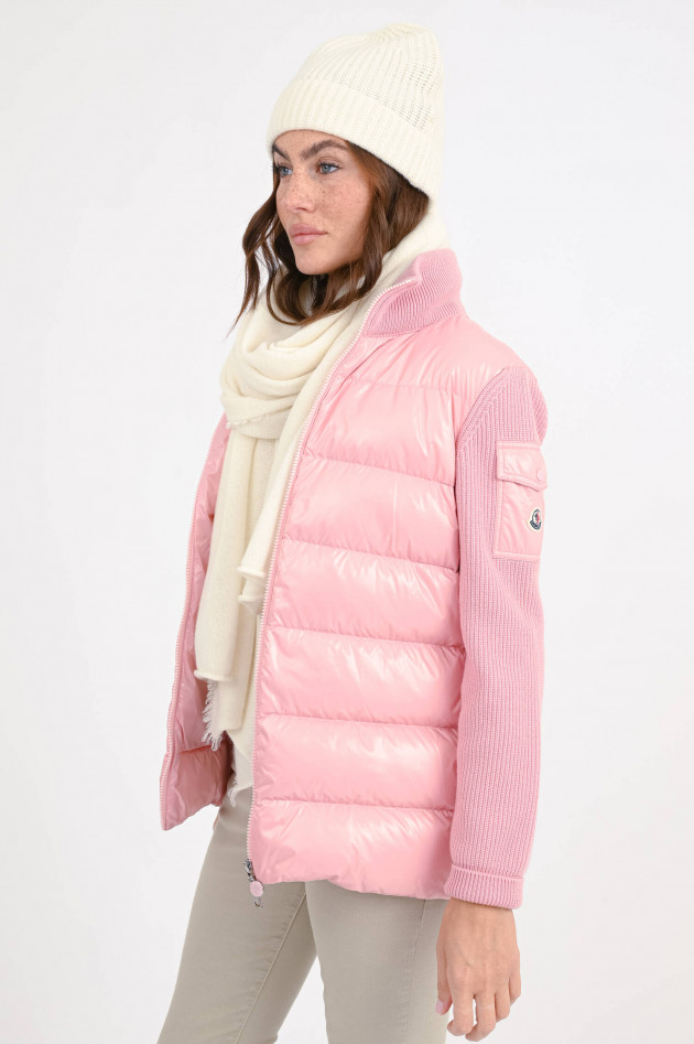 Moncler Hybrid Strickjacke in Rosa