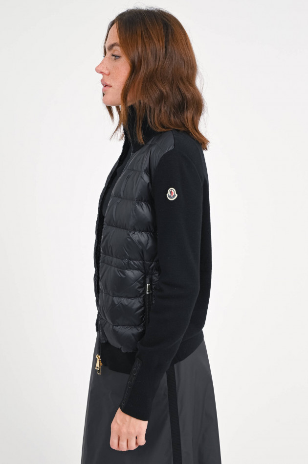 Moncler Hybrid Strickjacke in Schwarz