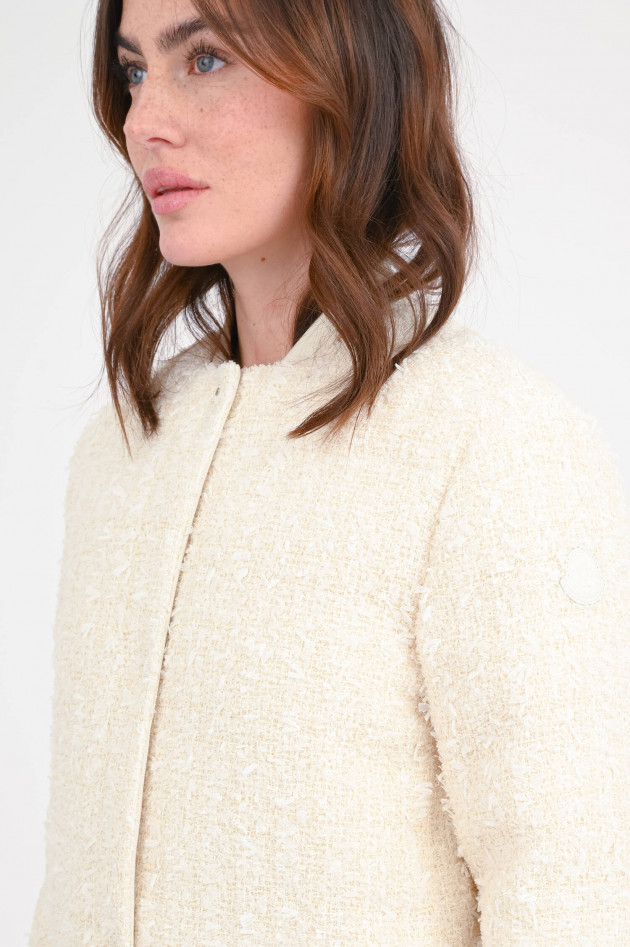 Moncler Tweed-Daunenjacke GERBEROY in Creme