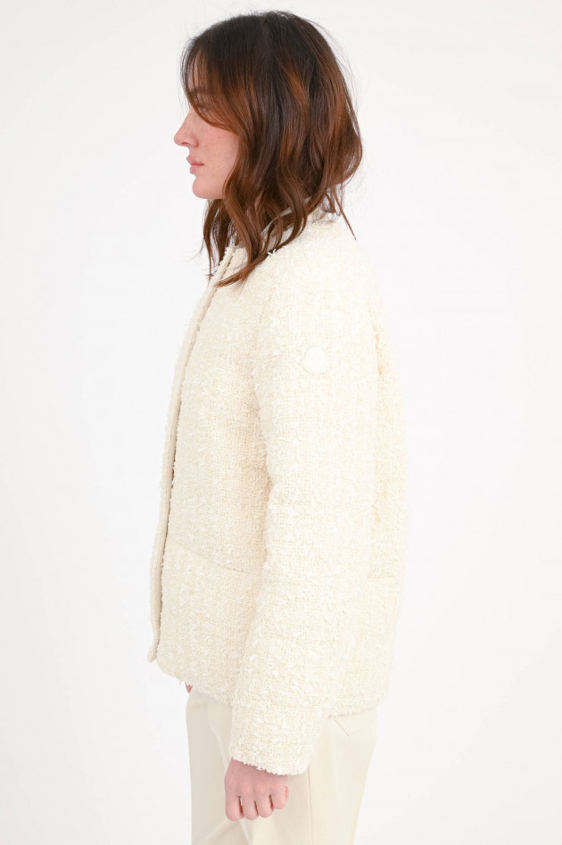 Moncler Tweed-Daunenjacke GERBEROY in Creme