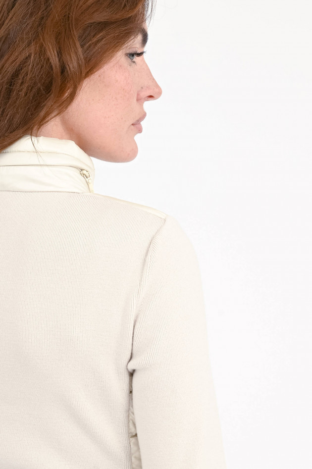 Moncler Hybrid Strickjacke in Creme