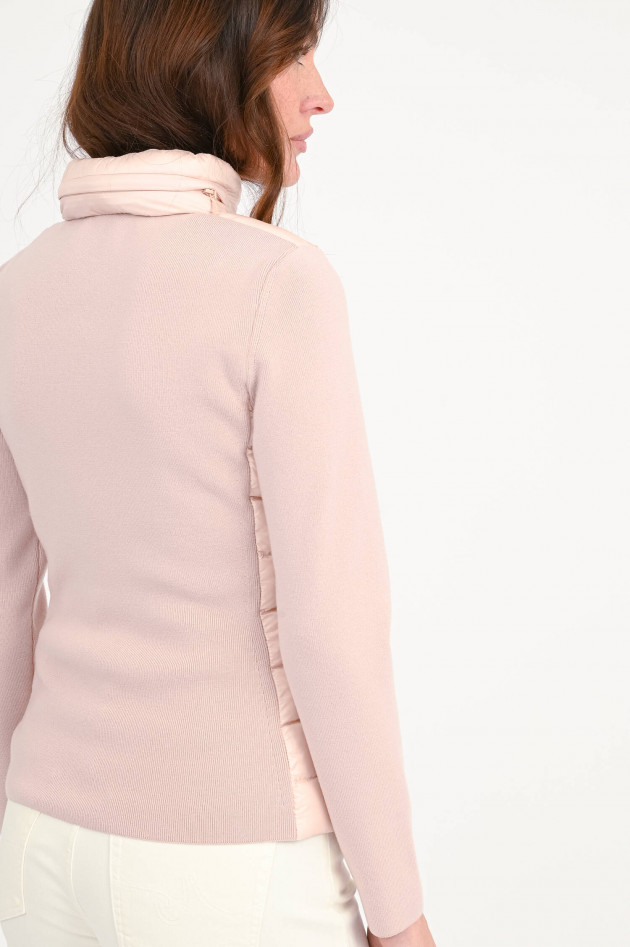 Moncler Hybrid Strickjacke in Puderrosa