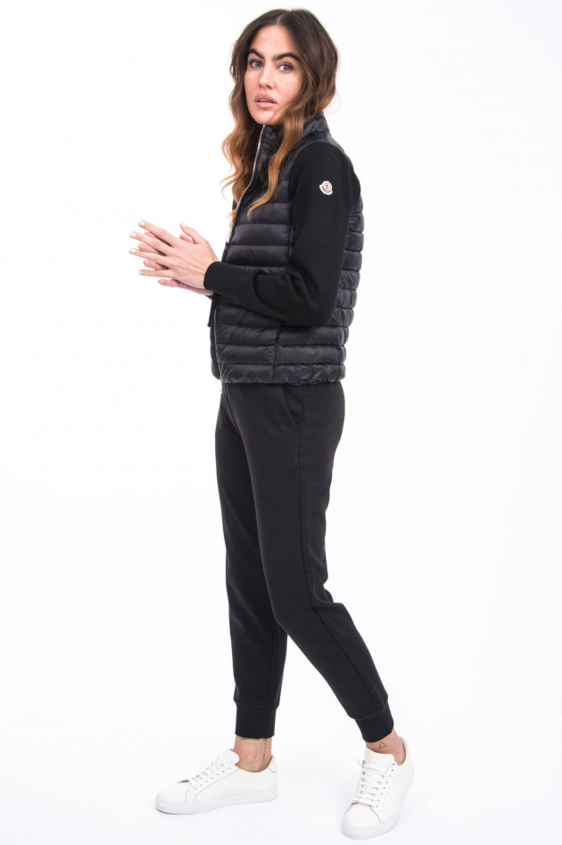 Moncler Jogging-Hose mit Logo-Patch in Schwarz