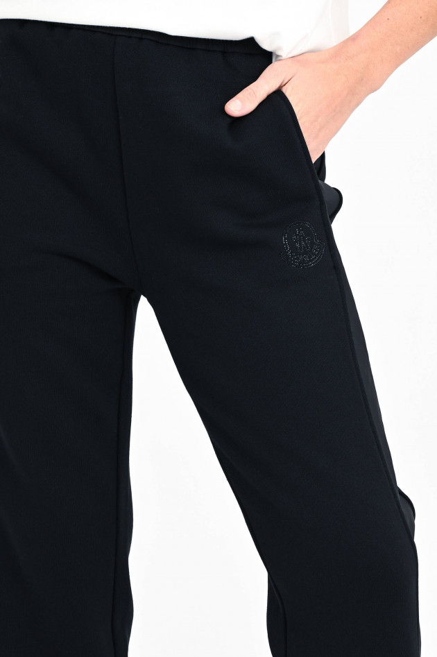 Moncler Sweatpants mit Glitzer-Detail in Schwarz