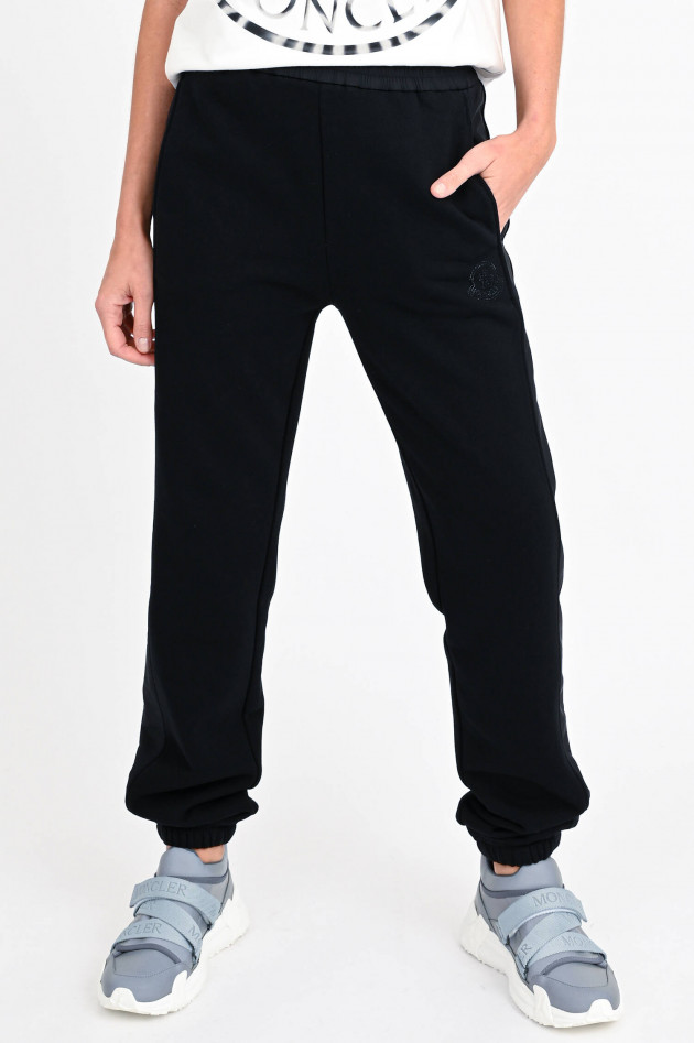 Moncler Sweatpants mit Glitzer-Detail in Schwarz