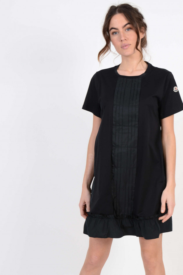 Moncler Kleid mit Volant in Schwarz