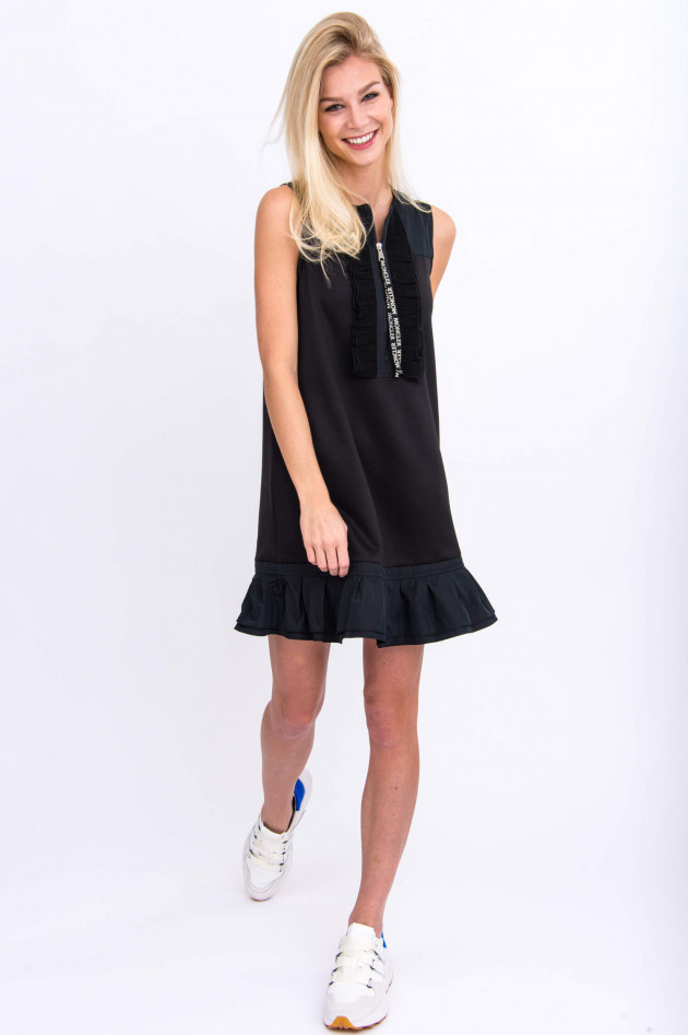 Moncler Mini-Jersey-Kleid ABITO in Schwarz