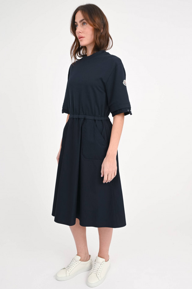 Moncler Kleid mit elastischer Taille in Midnight