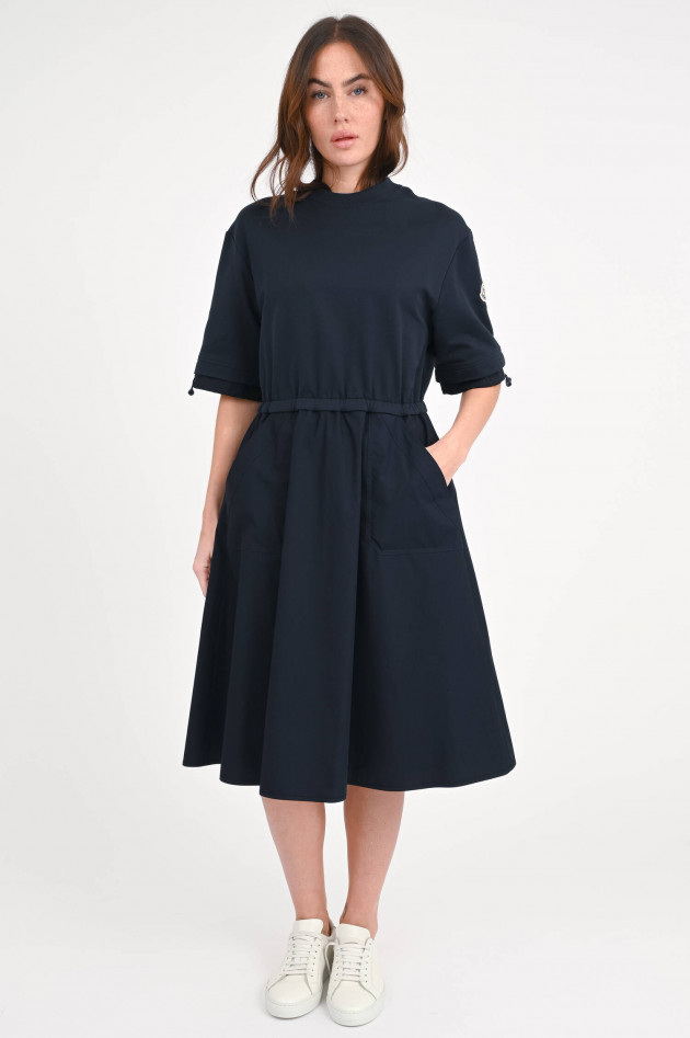 Moncler Kleid mit elastischer Taille in Midnight