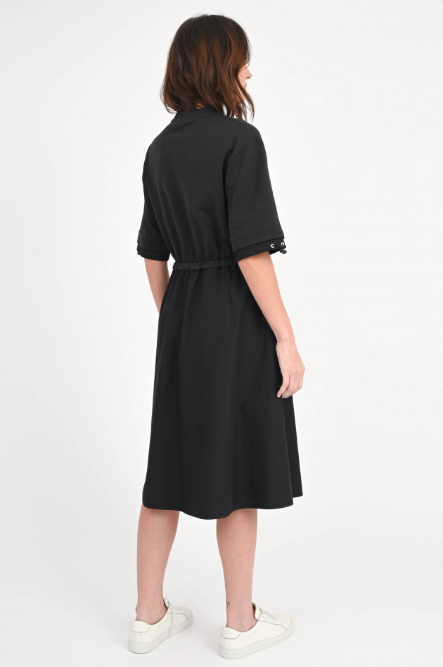 Moncler Kleid mit elastischer Taille in Schwarz