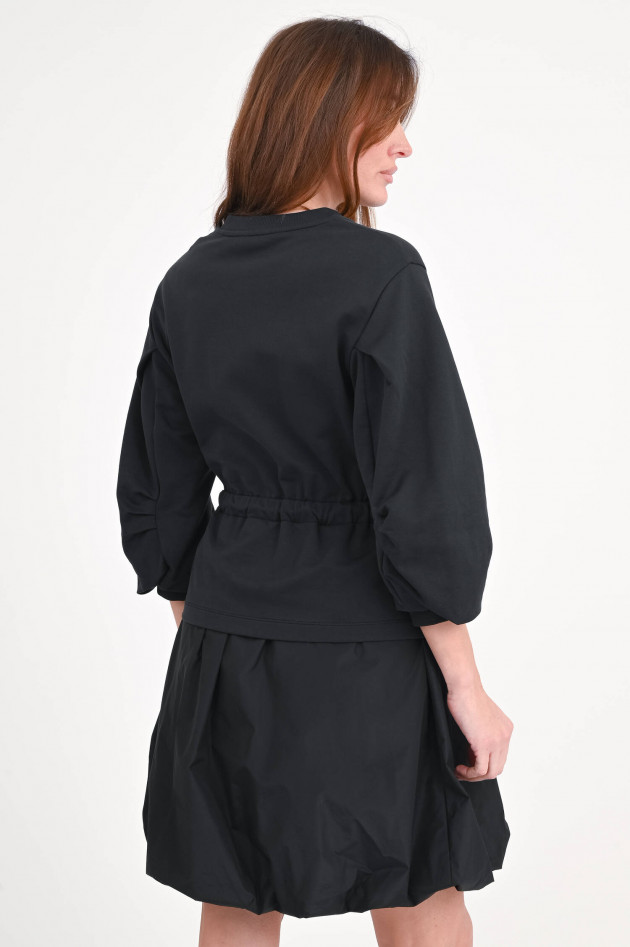 Moncler Kleid mit Ballonsaum in Schwarz