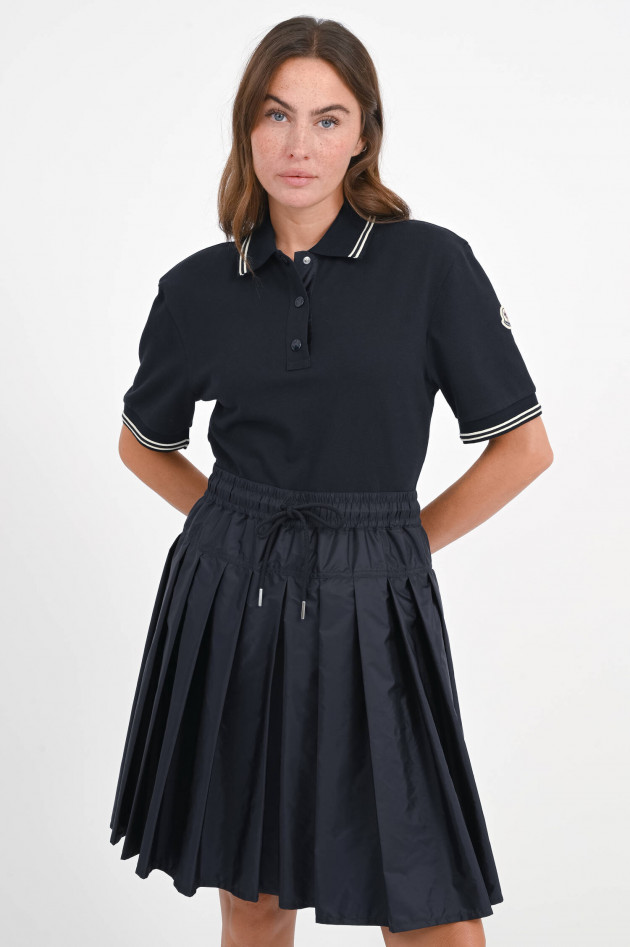Moncler Kleid mit Poloshirt-Oberteil in Marine