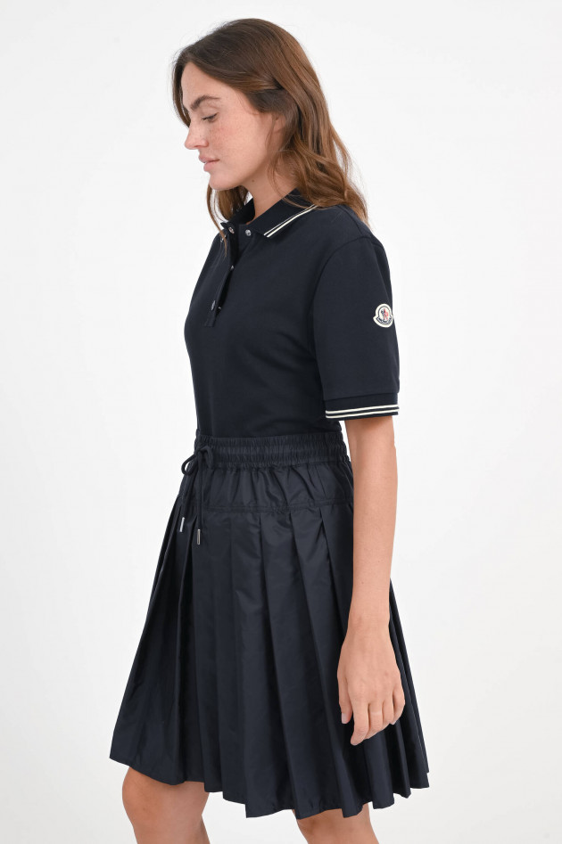 Moncler Kleid mit Poloshirt-Oberteil in Marine