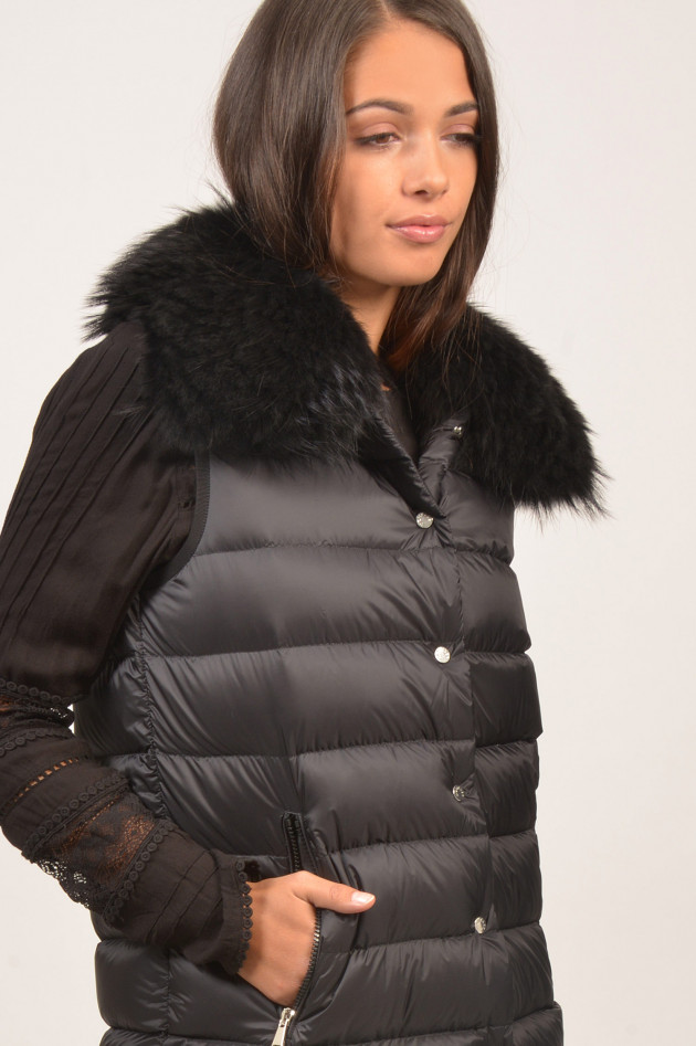 Moncler Daunengilet mit Wollmantel PHILLIREA in Schwarz