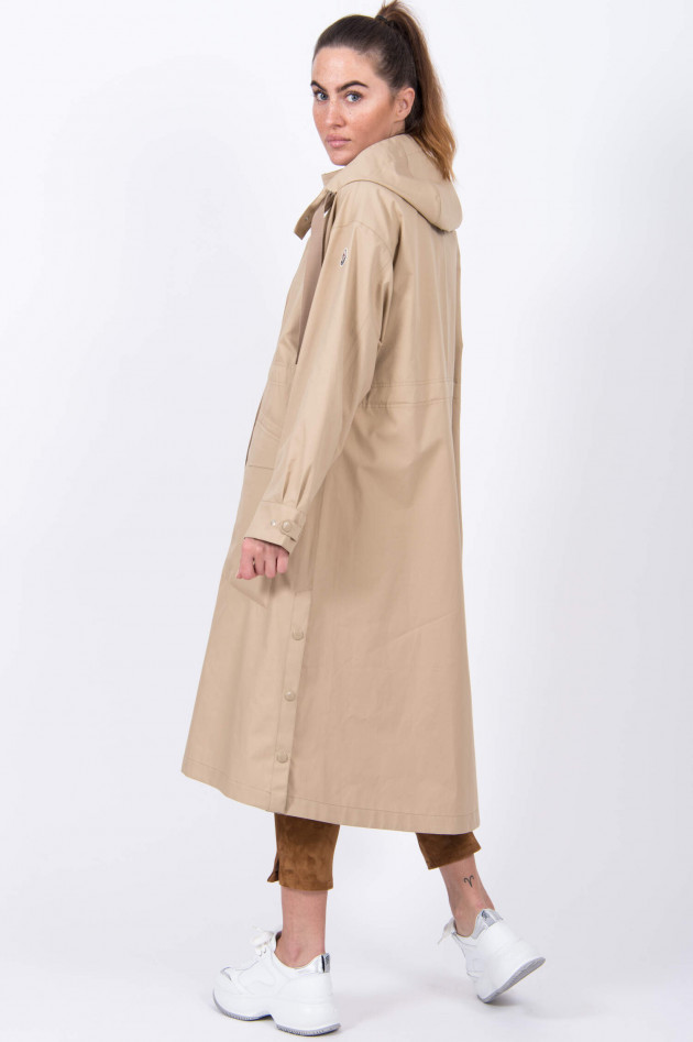 Moncler Langer Trenchcoat MOUTARDE in Beige