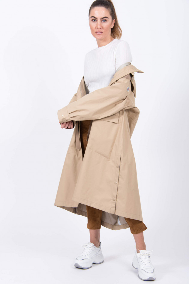 Moncler Langer Trenchcoat MOUTARDE in Beige