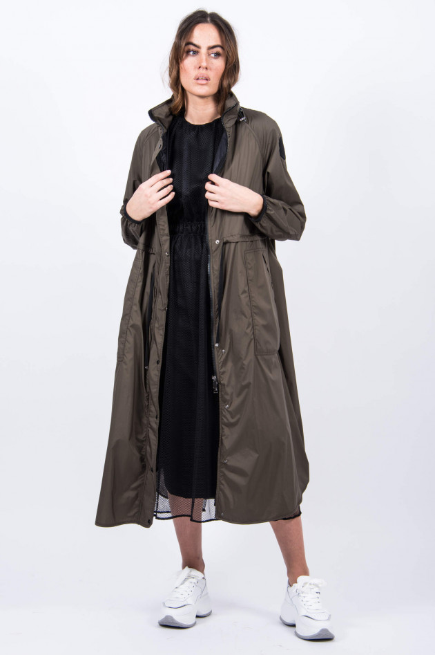 Moncler Leichter Mantel LIN GIUBBOTTO in Oliv