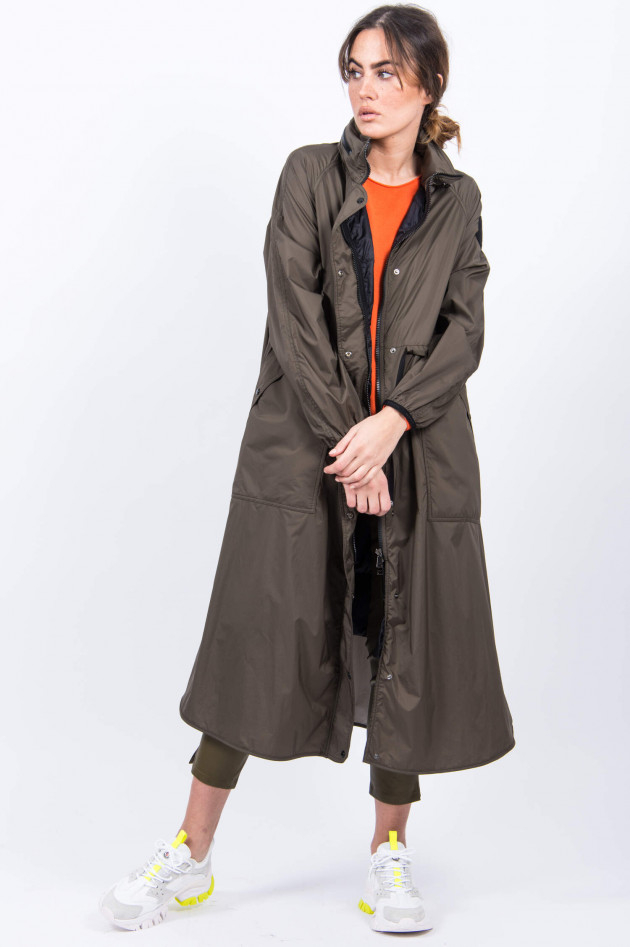 Moncler Leichter Mantel LIN GIUBBOTTO in Oliv