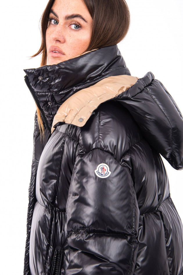 Moncler Daunenmantel PARNAIBA in Schwarz/Camel