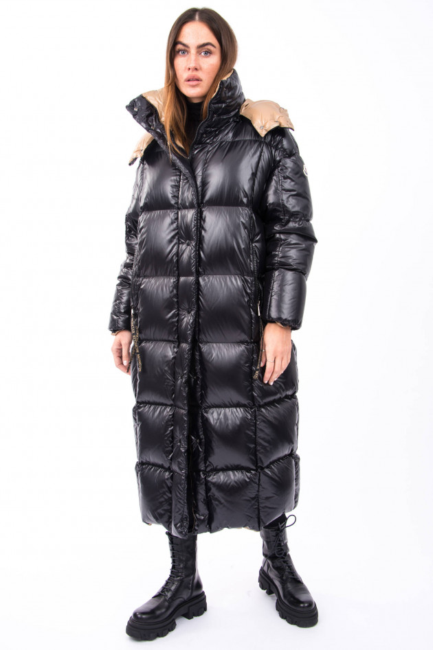 Moncler Daunenmantel PARNAIBA in Schwarz/Camel