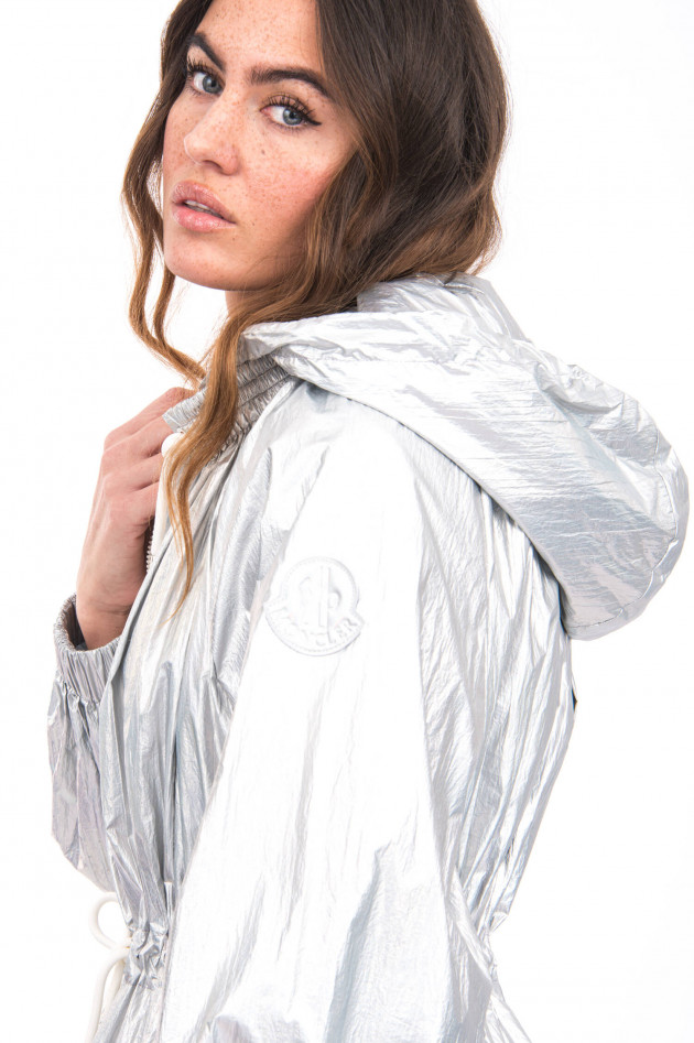 Moncler Langer Parka AKUBENS in Silber