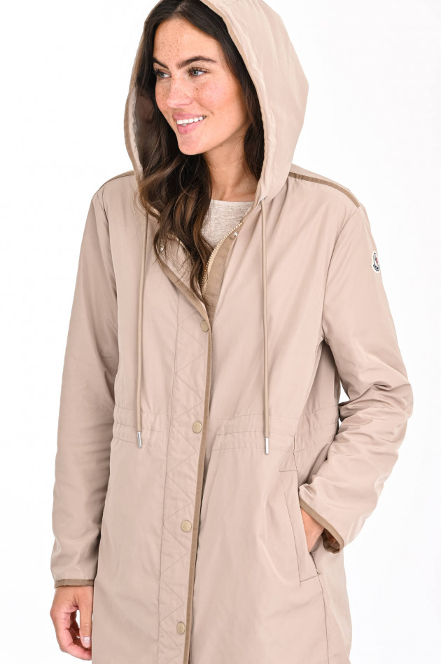 Moncler Langer Parka LEBRIS in Camel