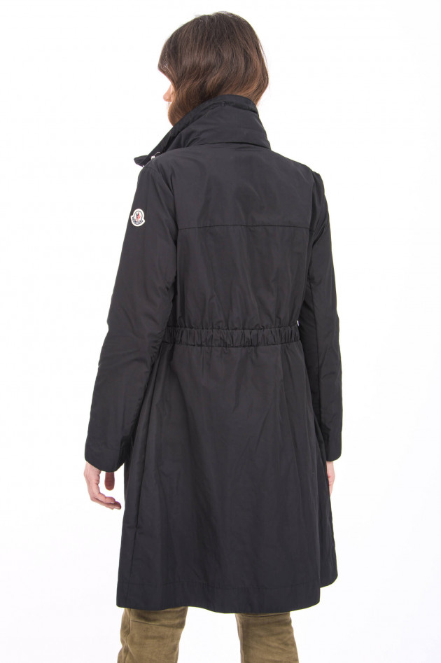 Moncler Parka MALACHITE mit Stehkragen/Kapuze in Schwarz