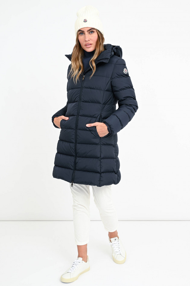 Moncler Taillierter Daunenmantel GIE in Midnight