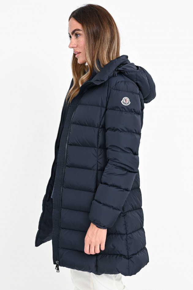 Moncler Taillierter Daunenmantel GIE in Midnight