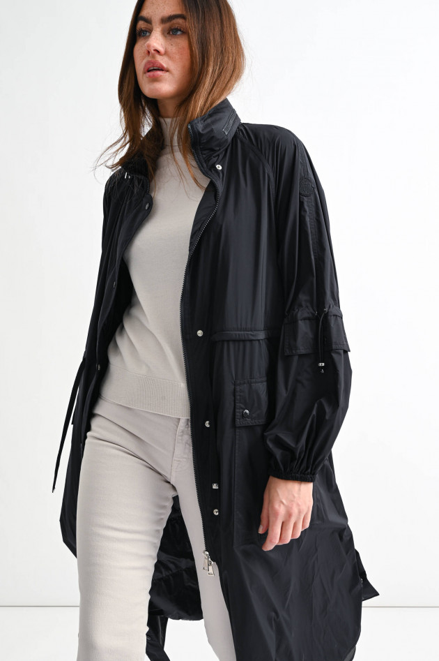 Moncler Langer Parka LINS in Schwarz