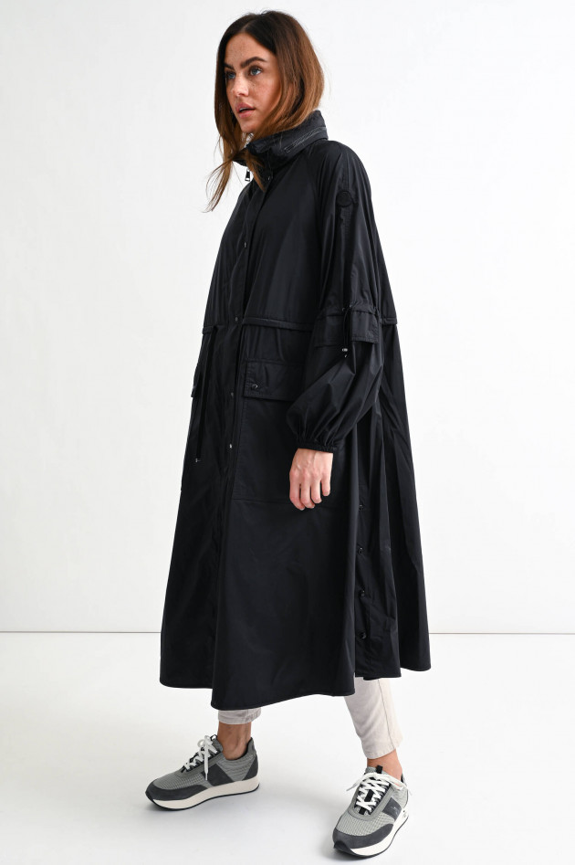 Moncler Langer Parka LINS in Schwarz