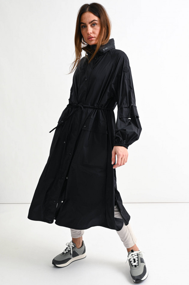 Moncler Langer Parka LINS in Schwarz