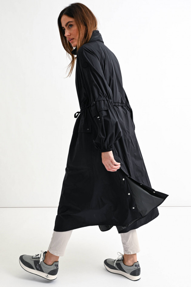 Moncler Langer Parka LINS in Schwarz