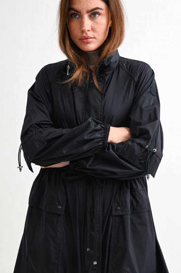 Moncler Langer Parka LINS in Schwarz