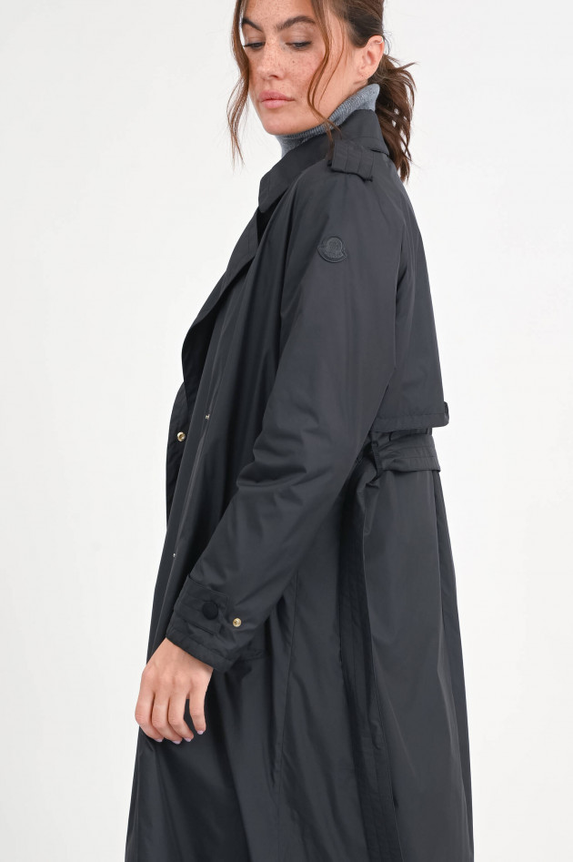 Moncler Wattierter Trenchcoat BARBENTANE in Schwarz