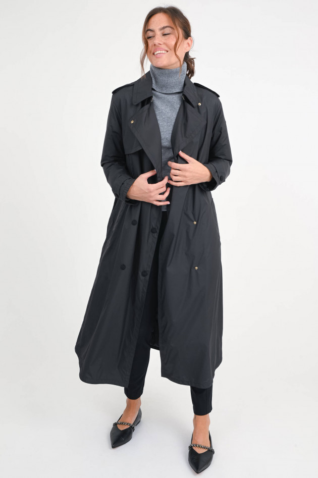 Moncler Wattierter Trenchcoat BARBENTANE in Schwarz