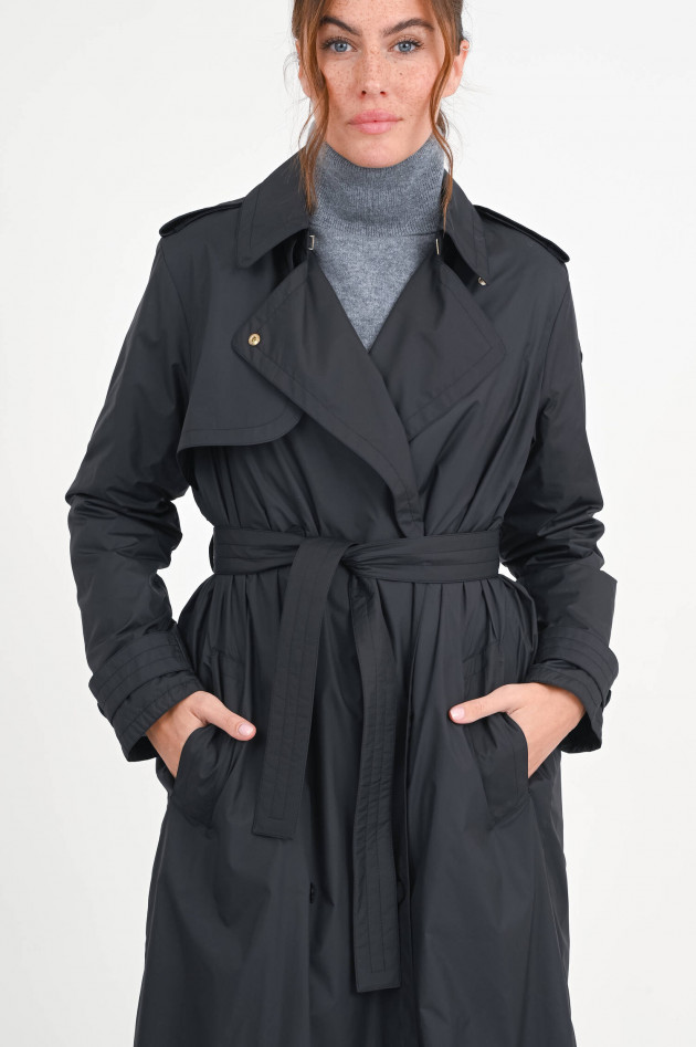 Moncler Wattierter Trenchcoat BARBENTANE in Schwarz