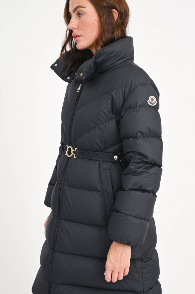 Moncler Daunenmantel BROU mit Gürtel in Schwarz