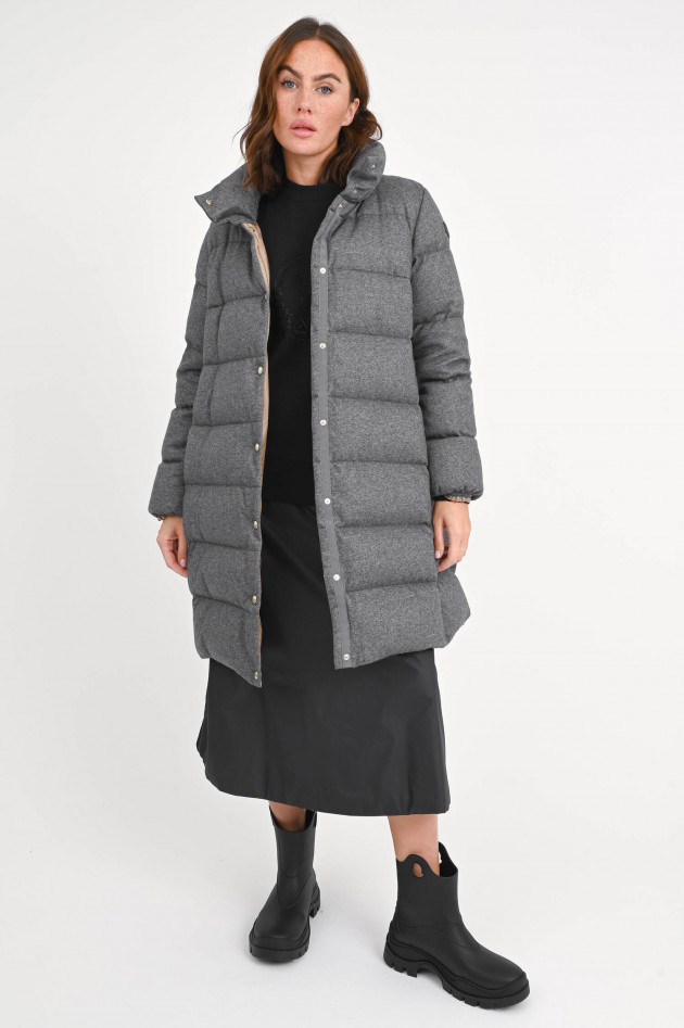 Moncler Daunenmantel COCHELONG mit Cashmere in Grau